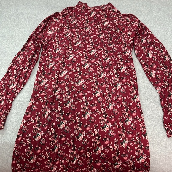 Dual Nature Midi Floral Dress XL Stretchy Mock Maternity Comfortable Fitted - Picture 8 of 13